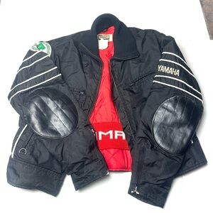 YAMAHA Unisex Large Racing Snowmobile‎ Jacket And Bibs Full Zip Vintage 60s 70s